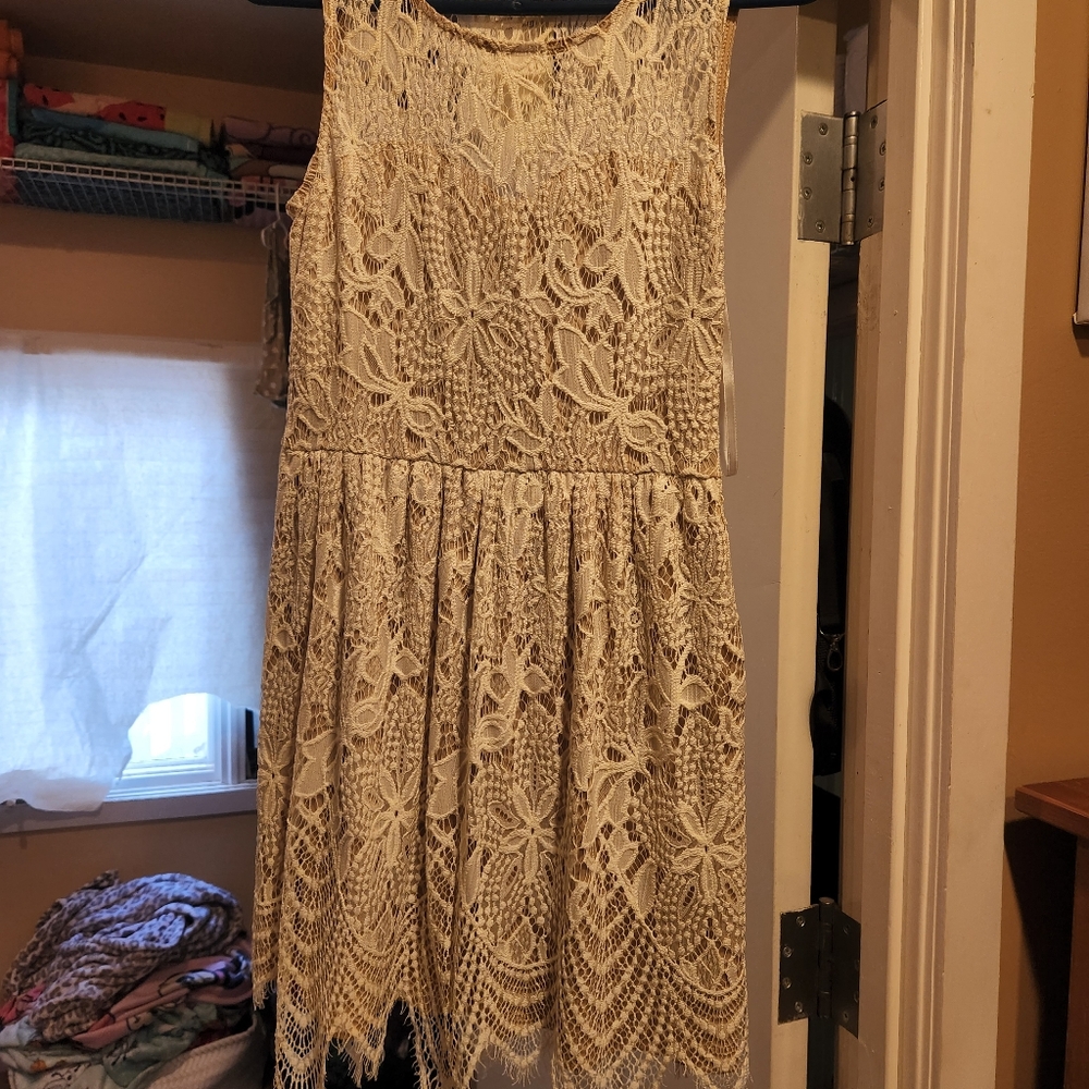 Lace white dress